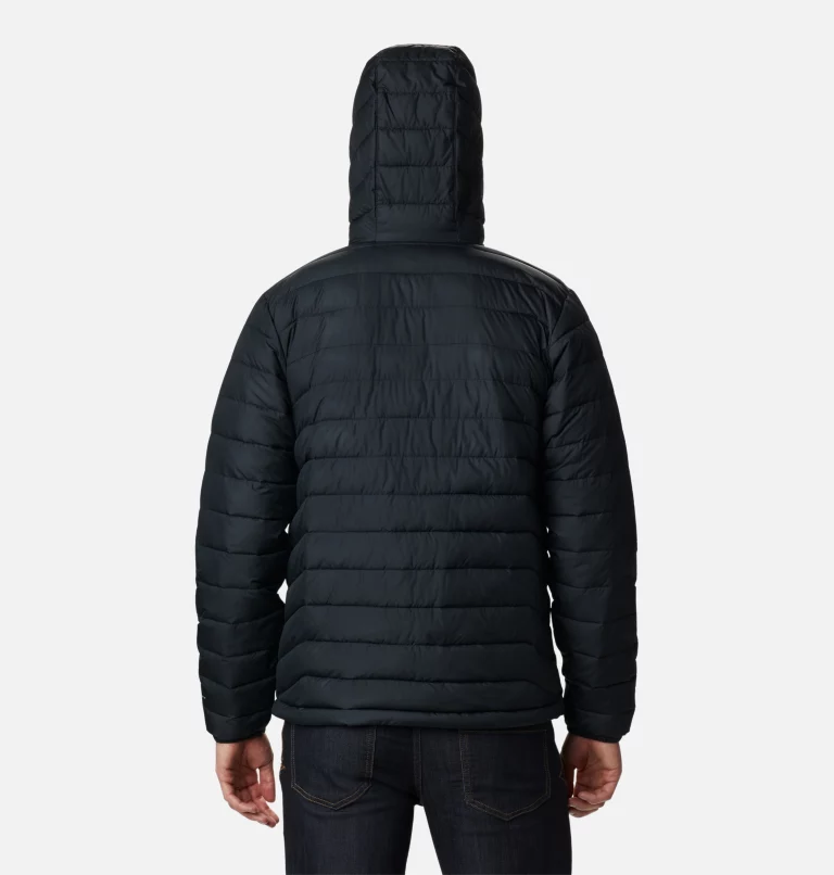 1693931-010 Куртка утеплена штучним пухом чоловіча Powder Lite™ Hooded Jacket чорний - фото
