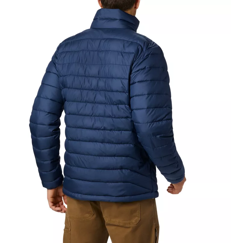 1698001-467 Куртка утеплена штучним пухом чоловіча Powder Lite™ Jacket темно-синій - фото
