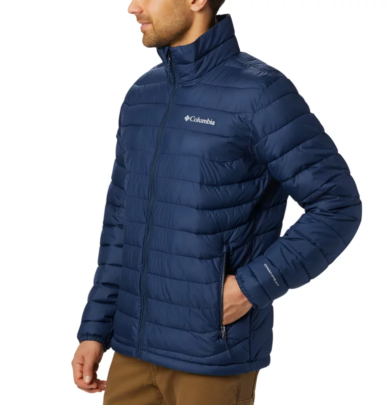 1698001-467 Куртка утеплена штучним пухом чоловіча Powder Lite™ Jacket темно-синій - фото