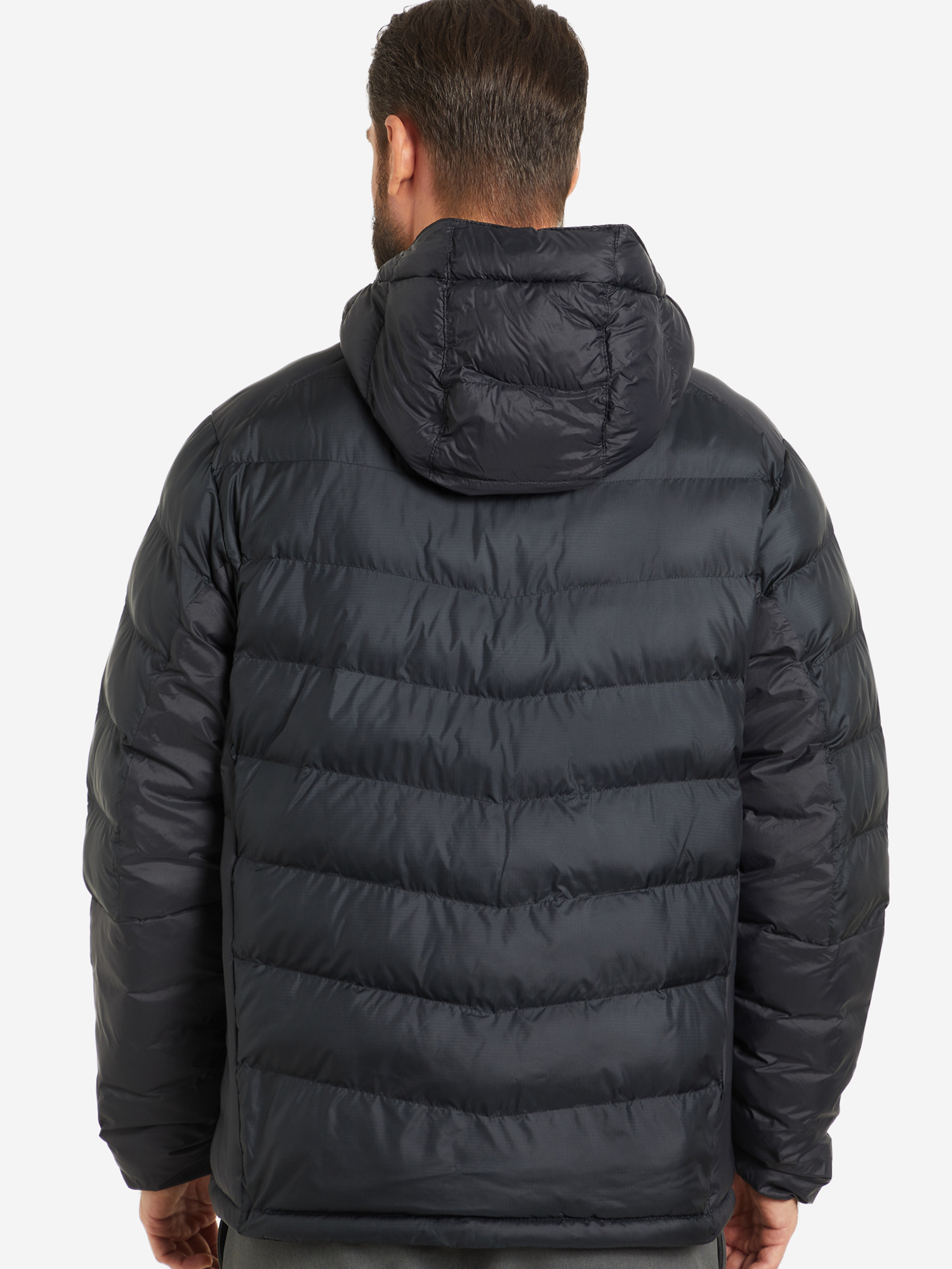 1957341-010 Куртка утеплена штучним пухом чоловіча Labyrinth Loop™ Hooded Jacket чорний - фото
