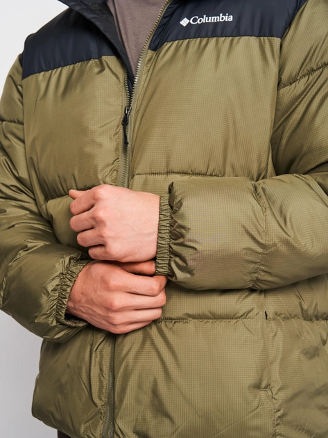 2008414-397 Куртка утеплена штучним пухом чоловіча Puffect™ Hooded Jacket зелений - фото