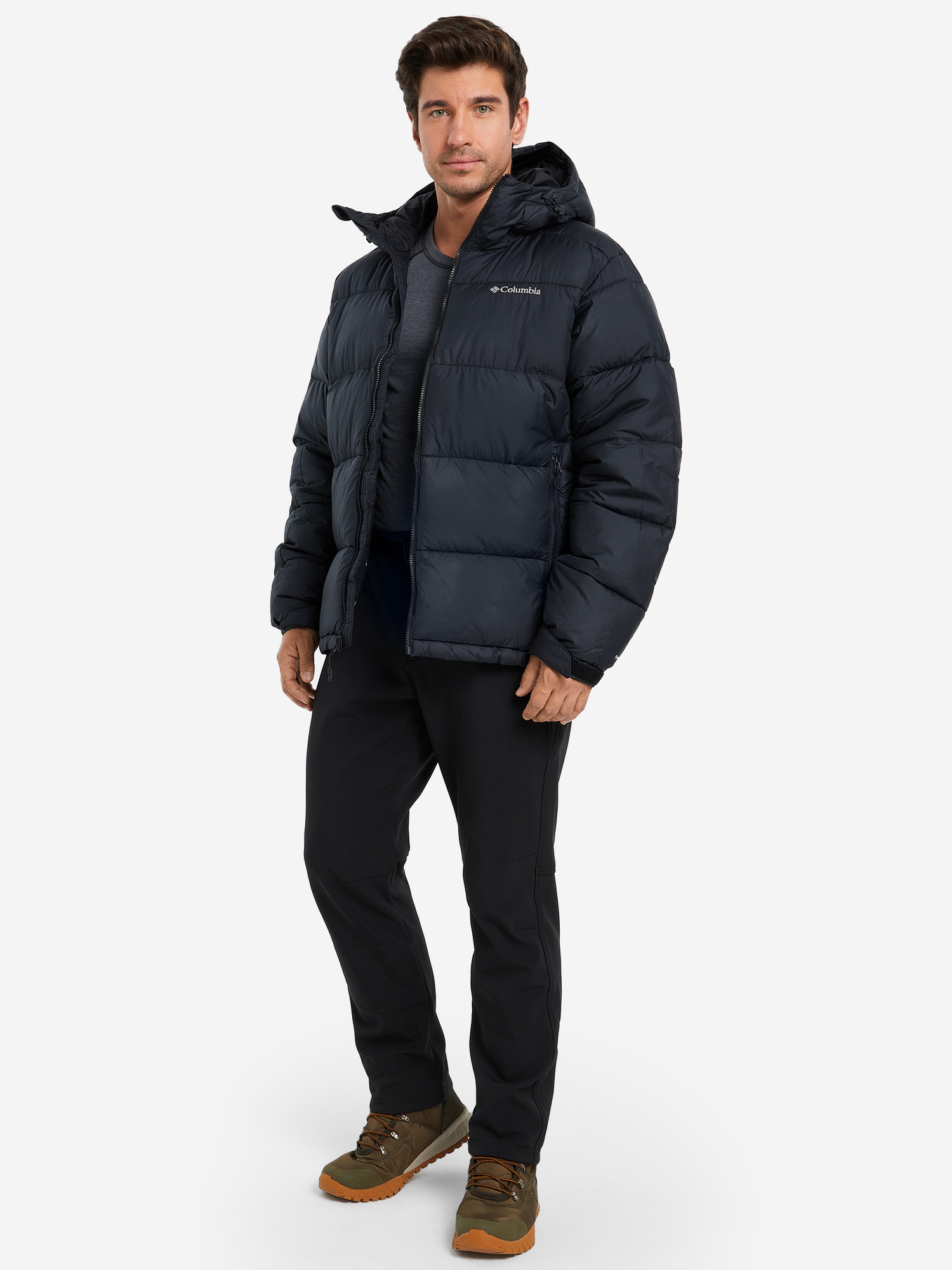 2050931-010 Куртка утеплення штучним пухом чоловічий Pike Lake™ II Hooded Jacket чорний - фото