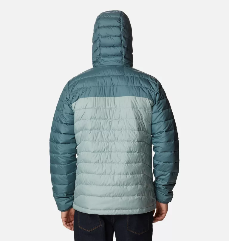 1693931-350 Куртка утеплення штучним пухом чоловічий Powder Lite™ Hooded Jacket зелений - фото