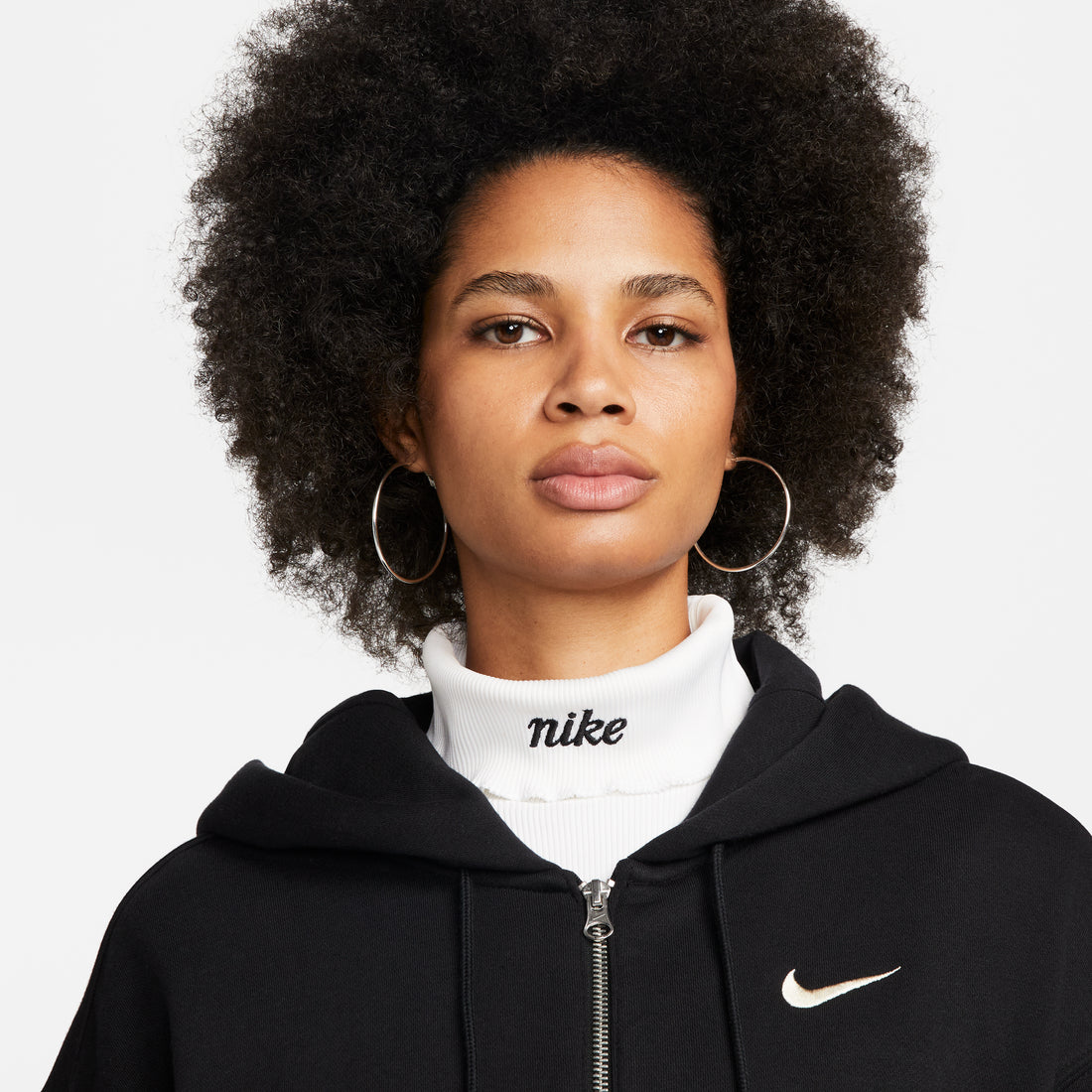Толстовка Nike W Nsw Style Flc Fz Hoodie Os (DQ5758010) - фото