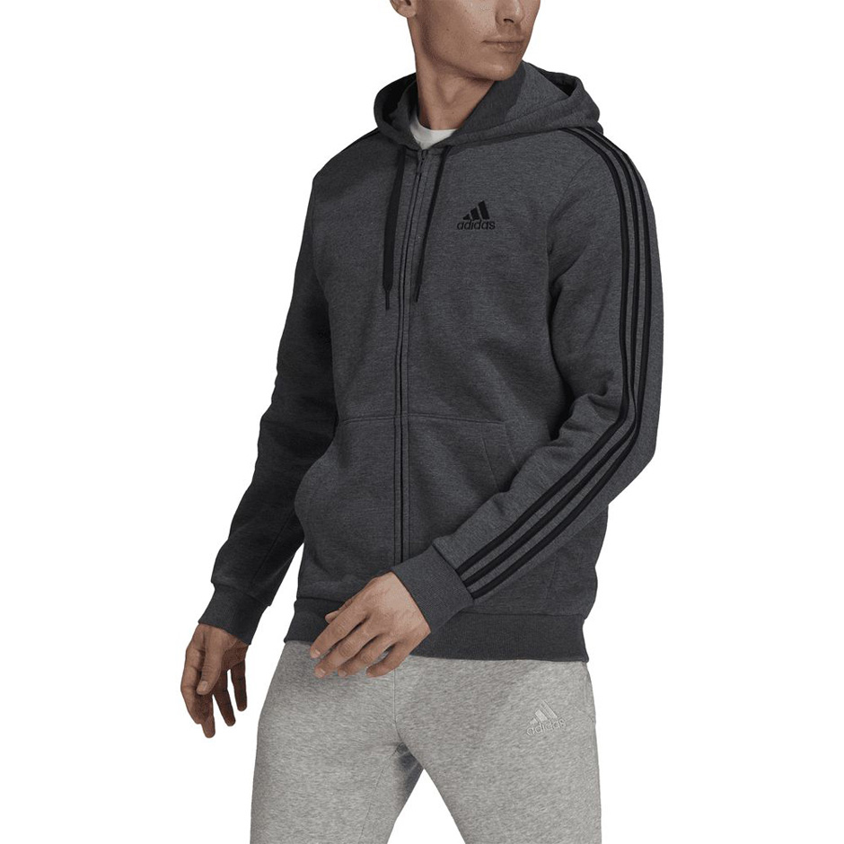 Толстовка ADIDAS Hoodie 3 Stripes Fleece (GK9082) - фото