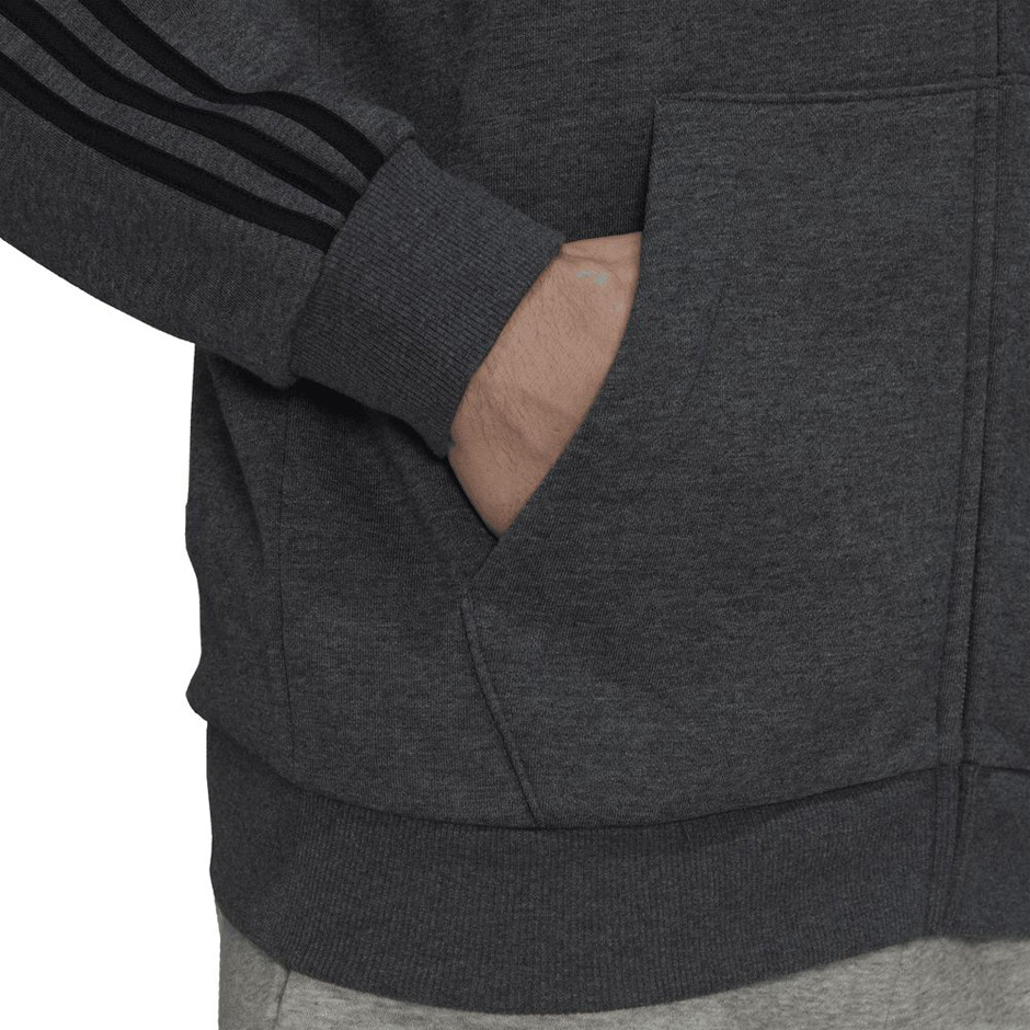 Толстовка ADIDAS Hoodie 3 Stripes Fleece (GK9082) - фото