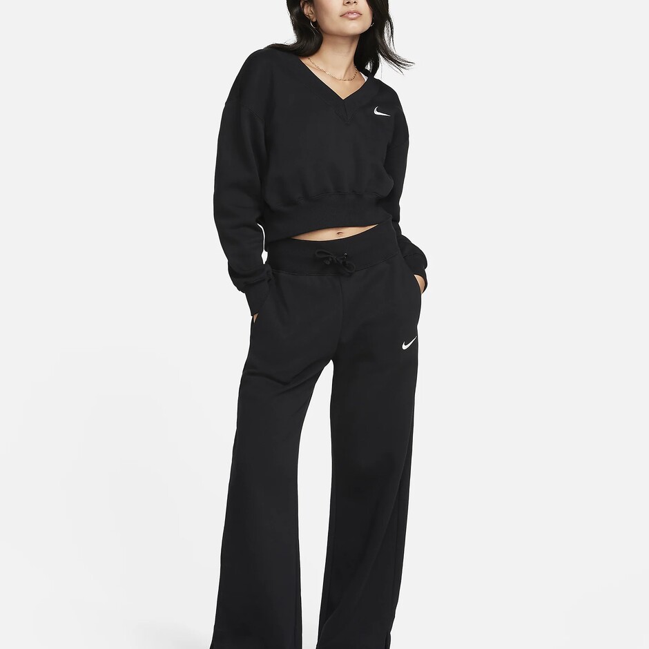 Толстовка W Nsw Phnx Flc Crop Vneck - фото