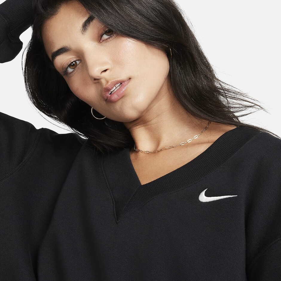 Толстовка W Nsw Phnx Flc Crop Vneck - фото