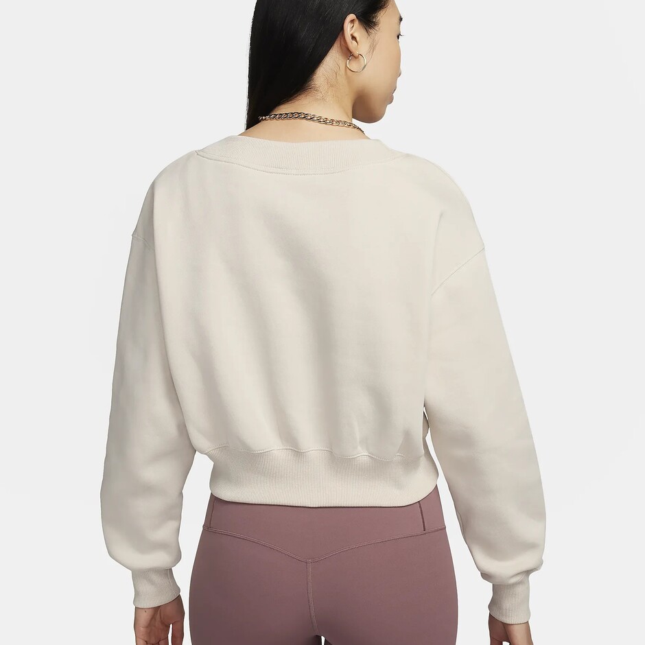 Толстовка Nike W Nsw Phnx Flc Crop Vneck (FN3651104) - фото