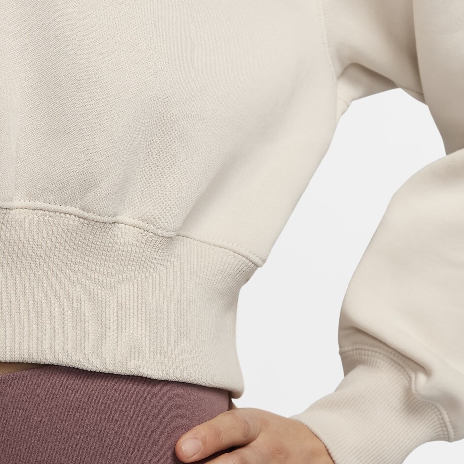 Толстовка Nike W Nsw Phnx Flc Crop Vneck (FN3651104) - фото