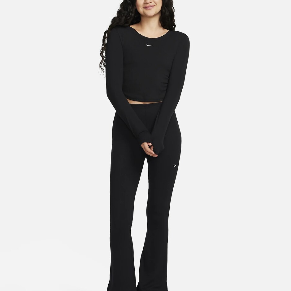 Футболка W Nsw Nk Chll Knt Mrib Ss Top - фото