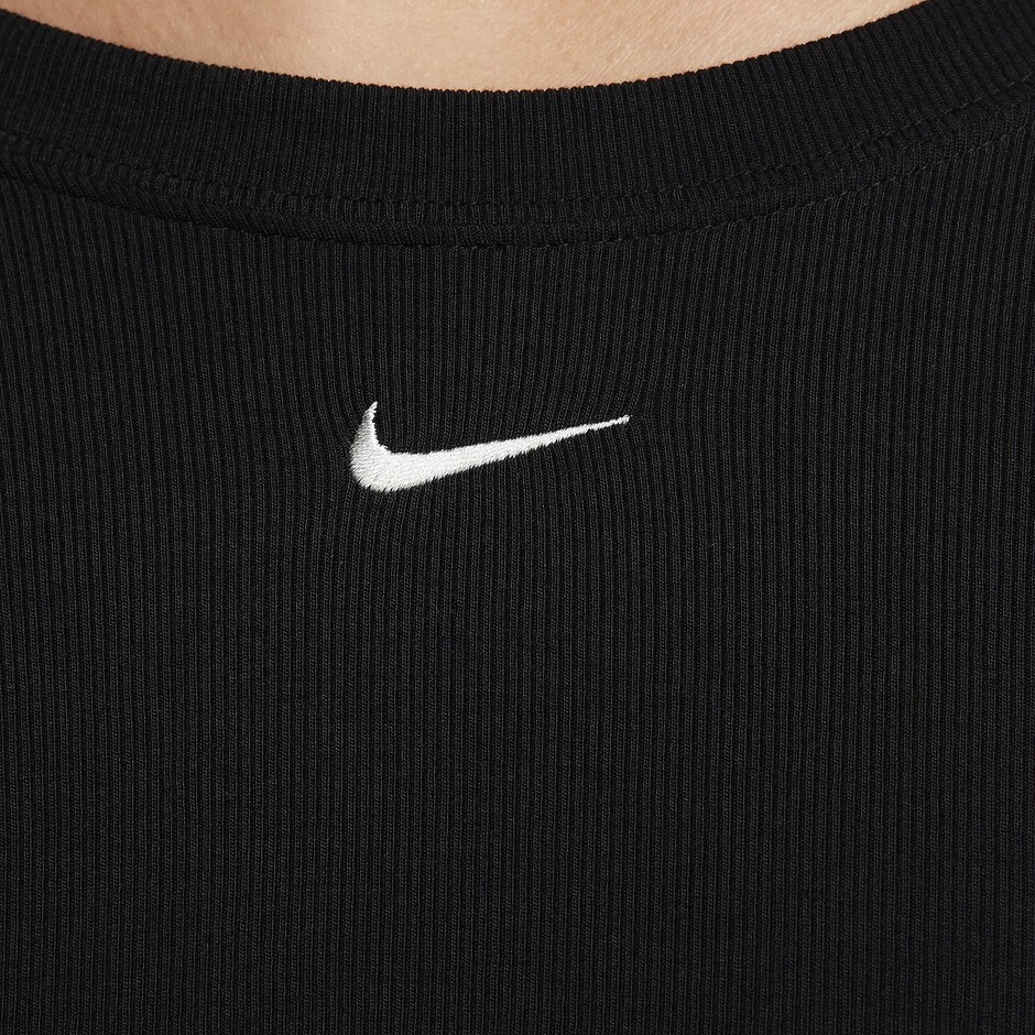 Футболка W Nsw Nk Chll Knt Mrib Ss Top - фото