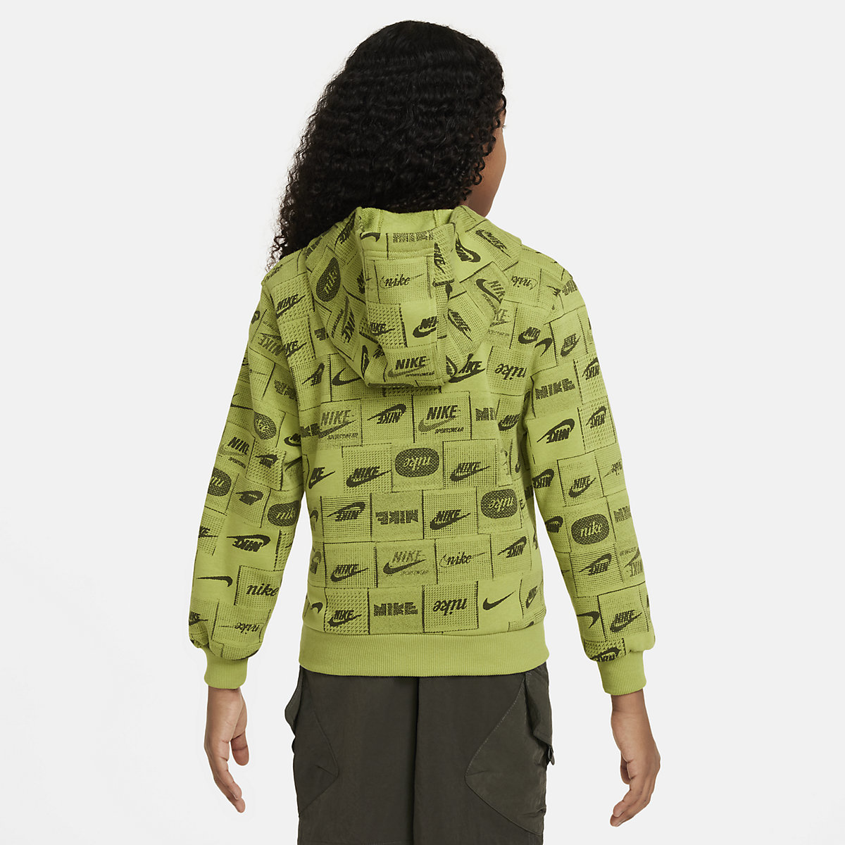 Толстовка K Nsw Club Ft Hdy Aop - фото