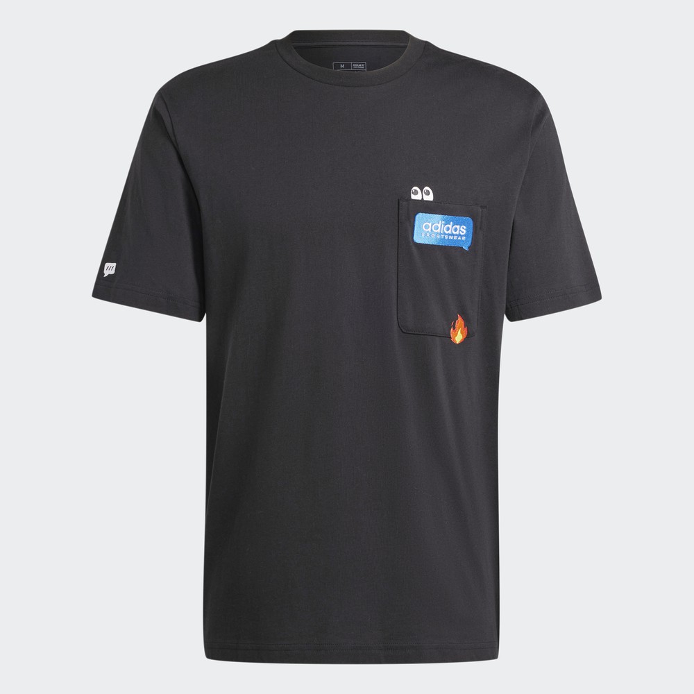 Футболка ADIDAS M Remoji Pocket Graphic Tee (IW2639) - фото