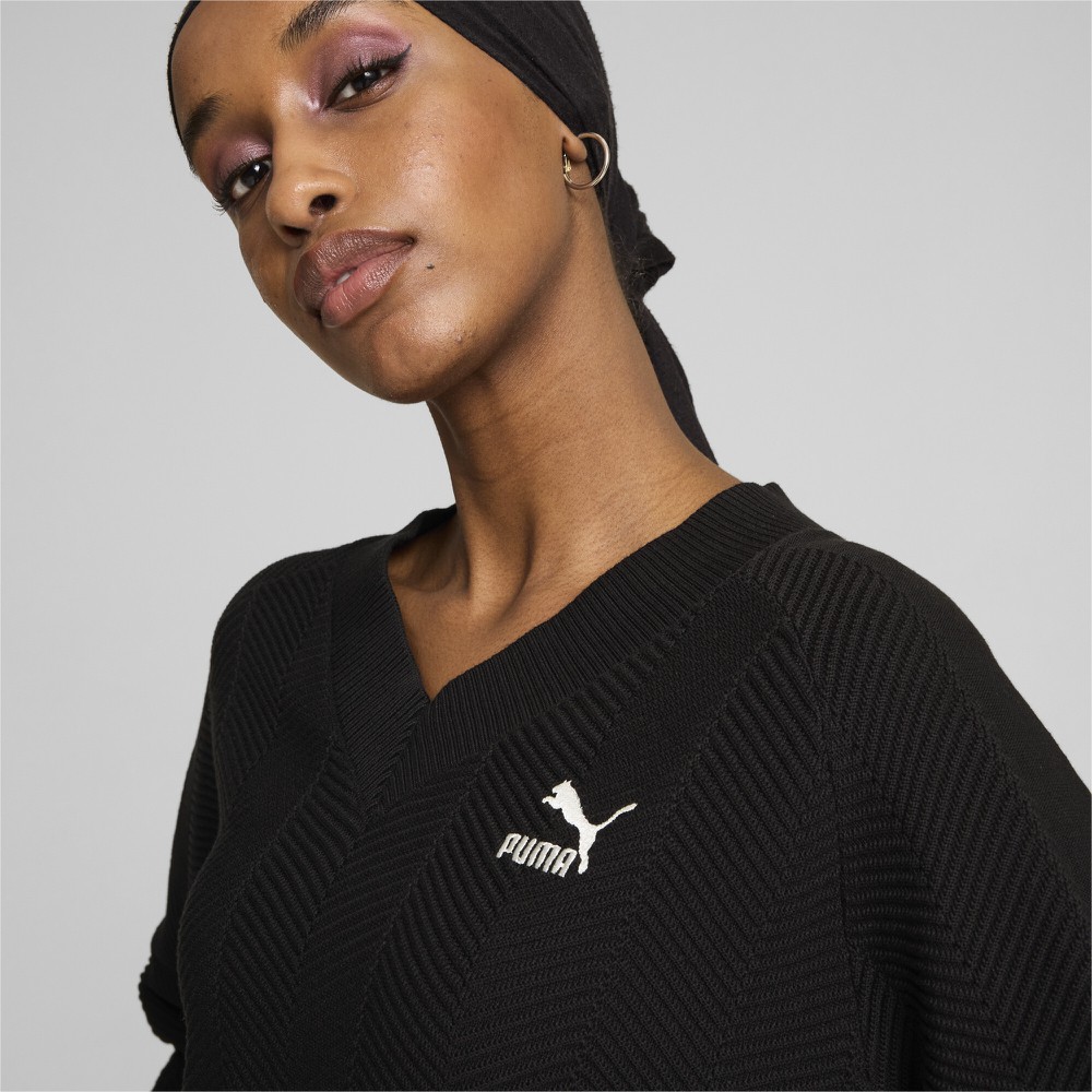 Светр Puma T7 Knitted V-Neck Crew (62747101) - фото