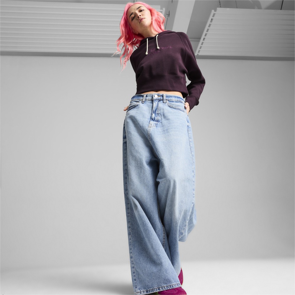 Толстовка Puma Classics+ Relaxed Cropped Hoodie (62655944) - фото