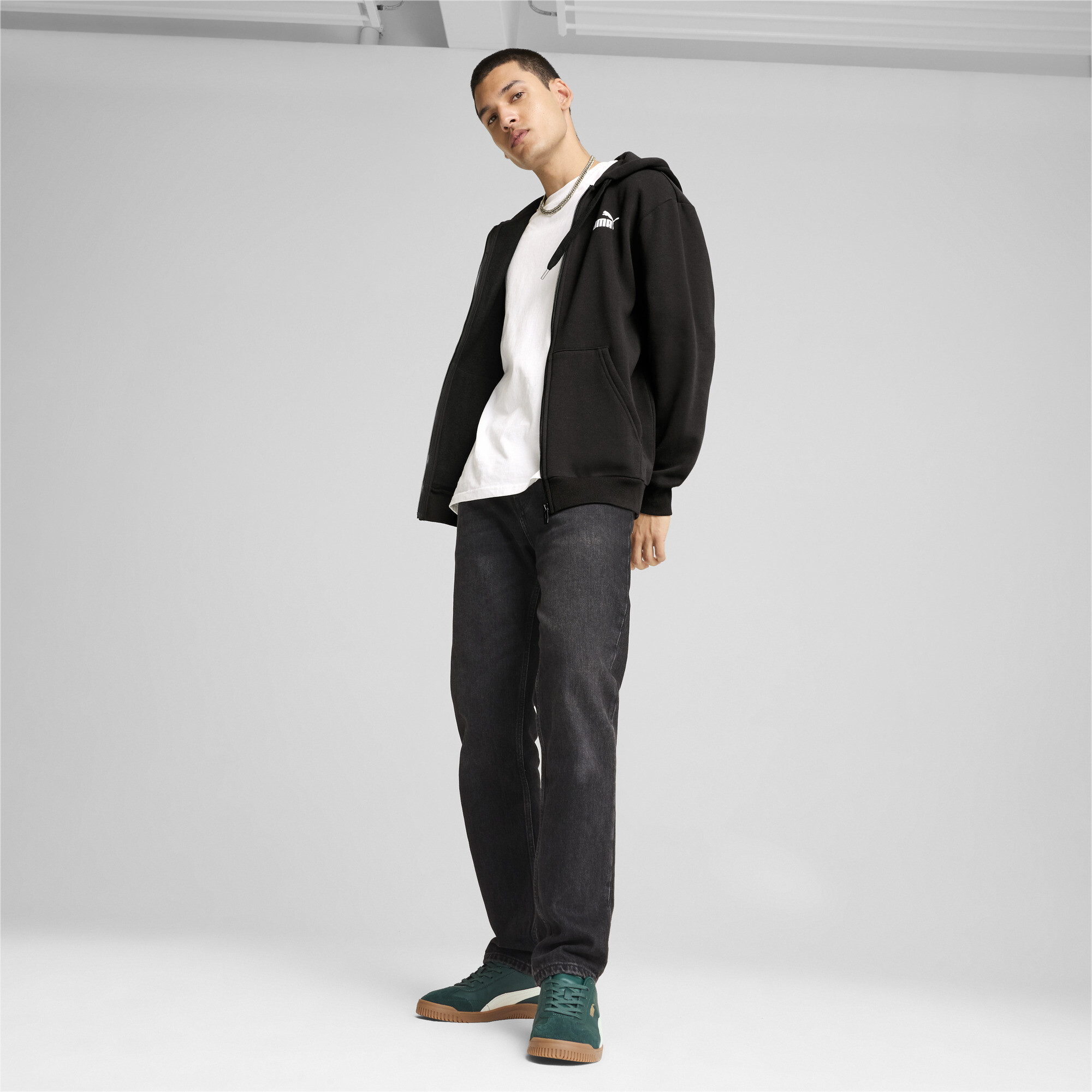 Толстовка Puma Power Graphic Full-Zip Hoodie Fleece (68174001) - фото