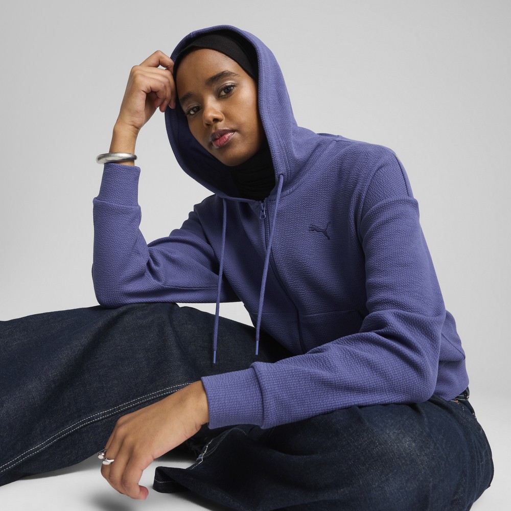 Толстовка Puma Her Crop Full-Zip Hoodie (68505646) - фото