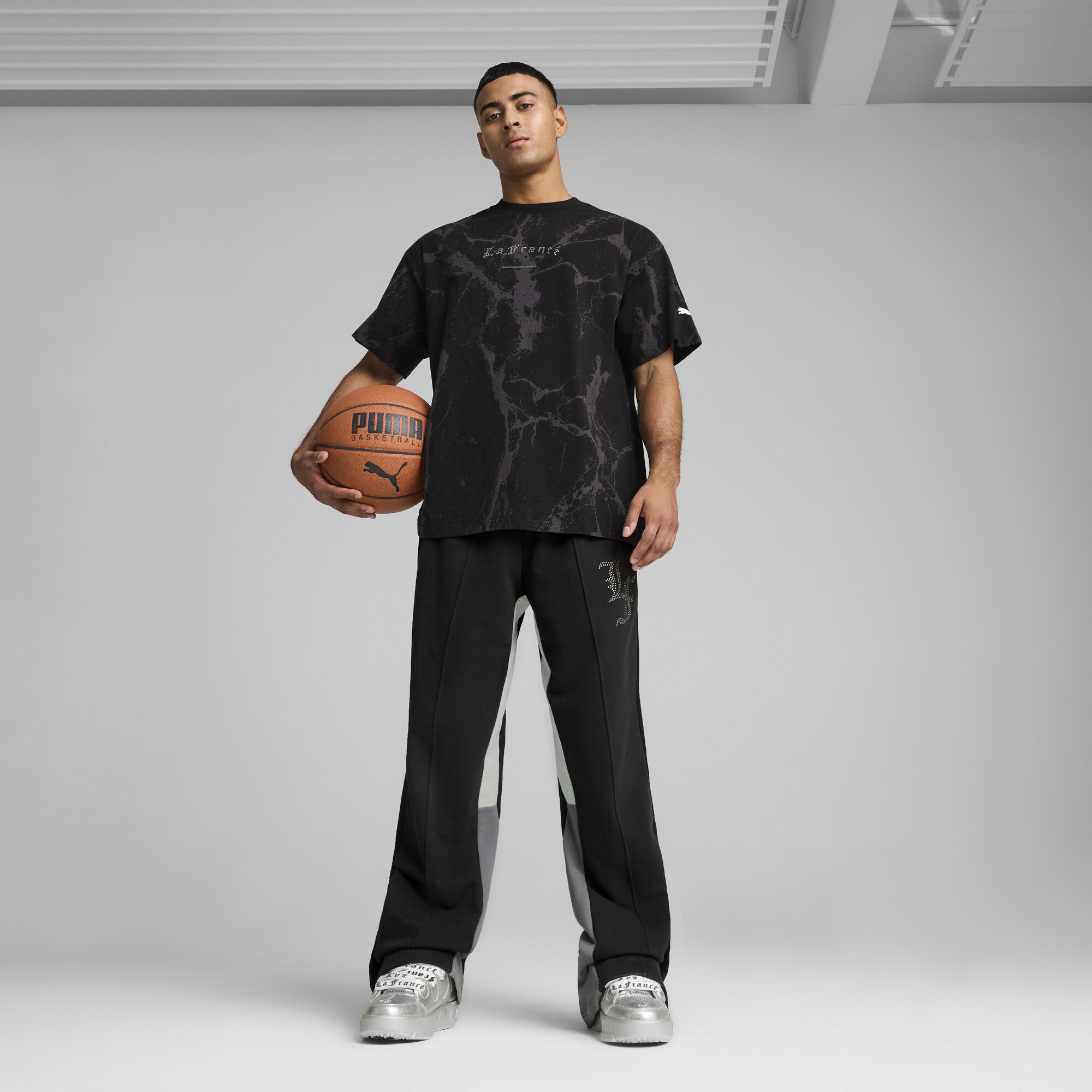 Футболка Puma Hoops X Lafrance Written In Chrome Marble (63077901) - фото