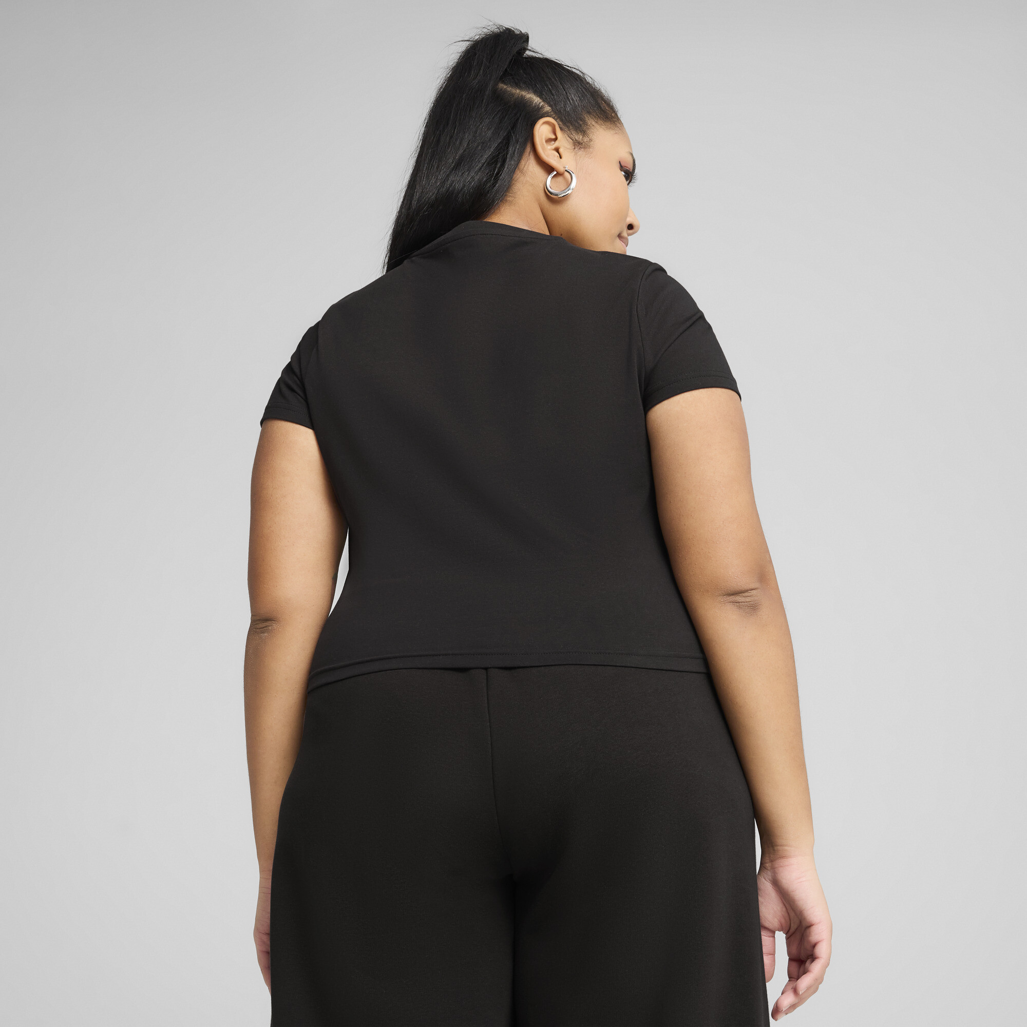 Футболка Puma Wardrobe Ess Cut-Out Baby Tee (63116401) - фото