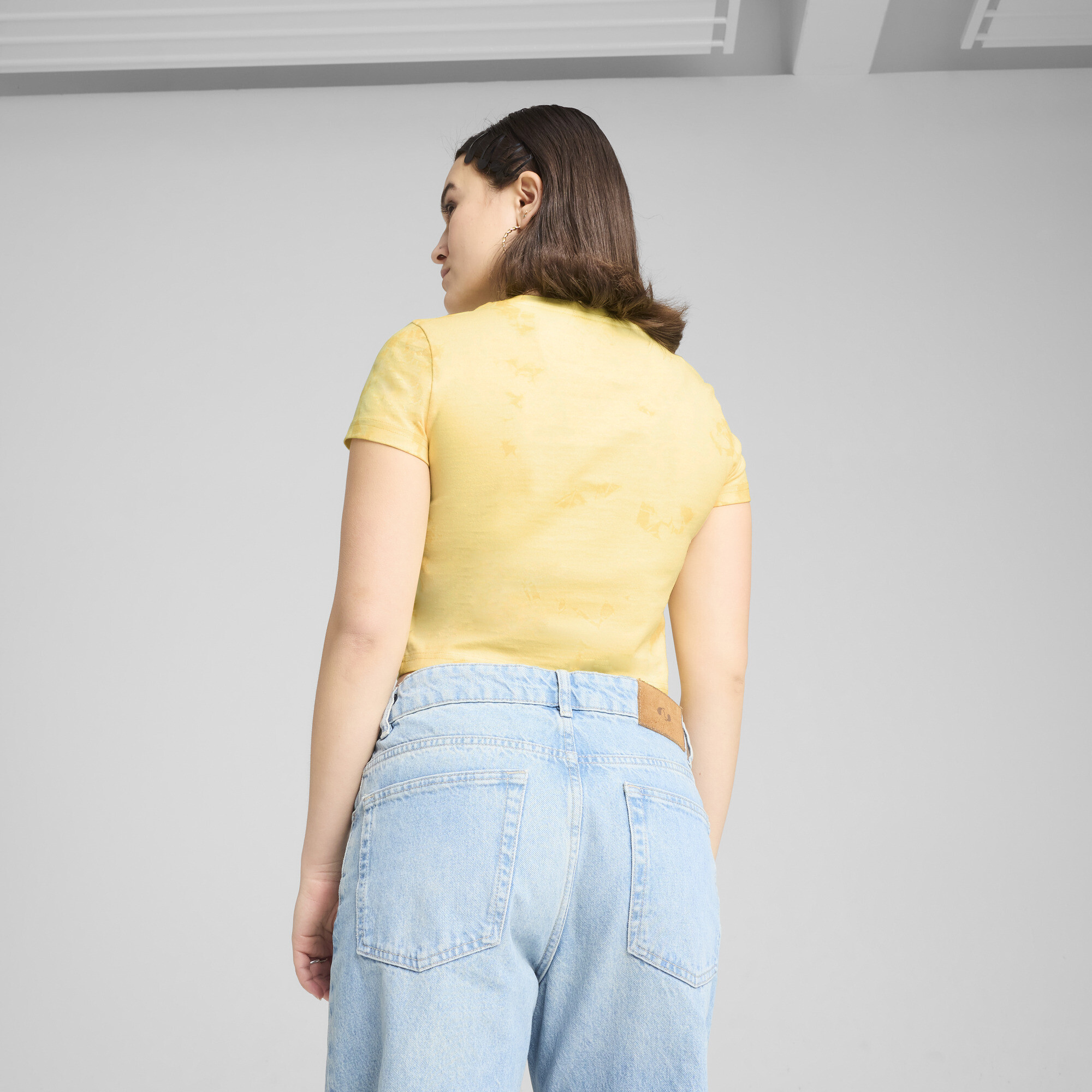 Футболка Puma Wardrobe Ess Floral Pack Washed Graphic Baby Tee (62981455) - фото