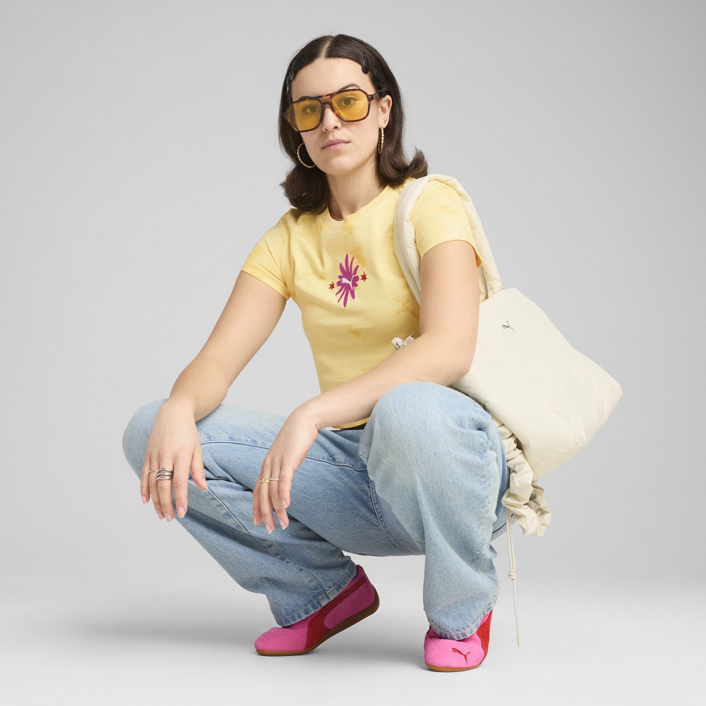 Футболка Puma Wardrobe Ess Floral Pack Washed Graphic Baby Tee (62981455) - фото