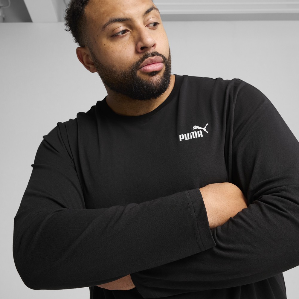 Футболка Puma Ess No. 1 Logo Longsleeve Tee (68254601) - фото