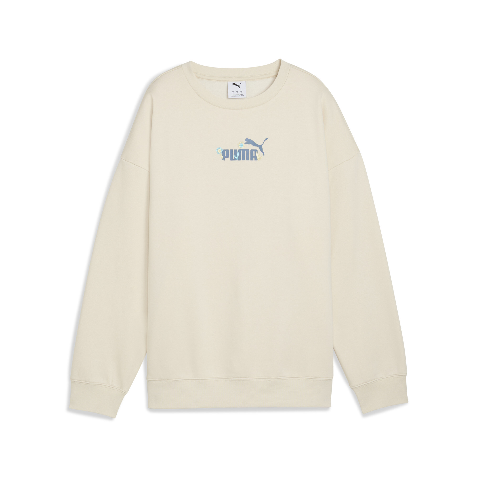 Толстовка Puma Ess Nature 2.0 Oversized Crew FL (68807887) - фото