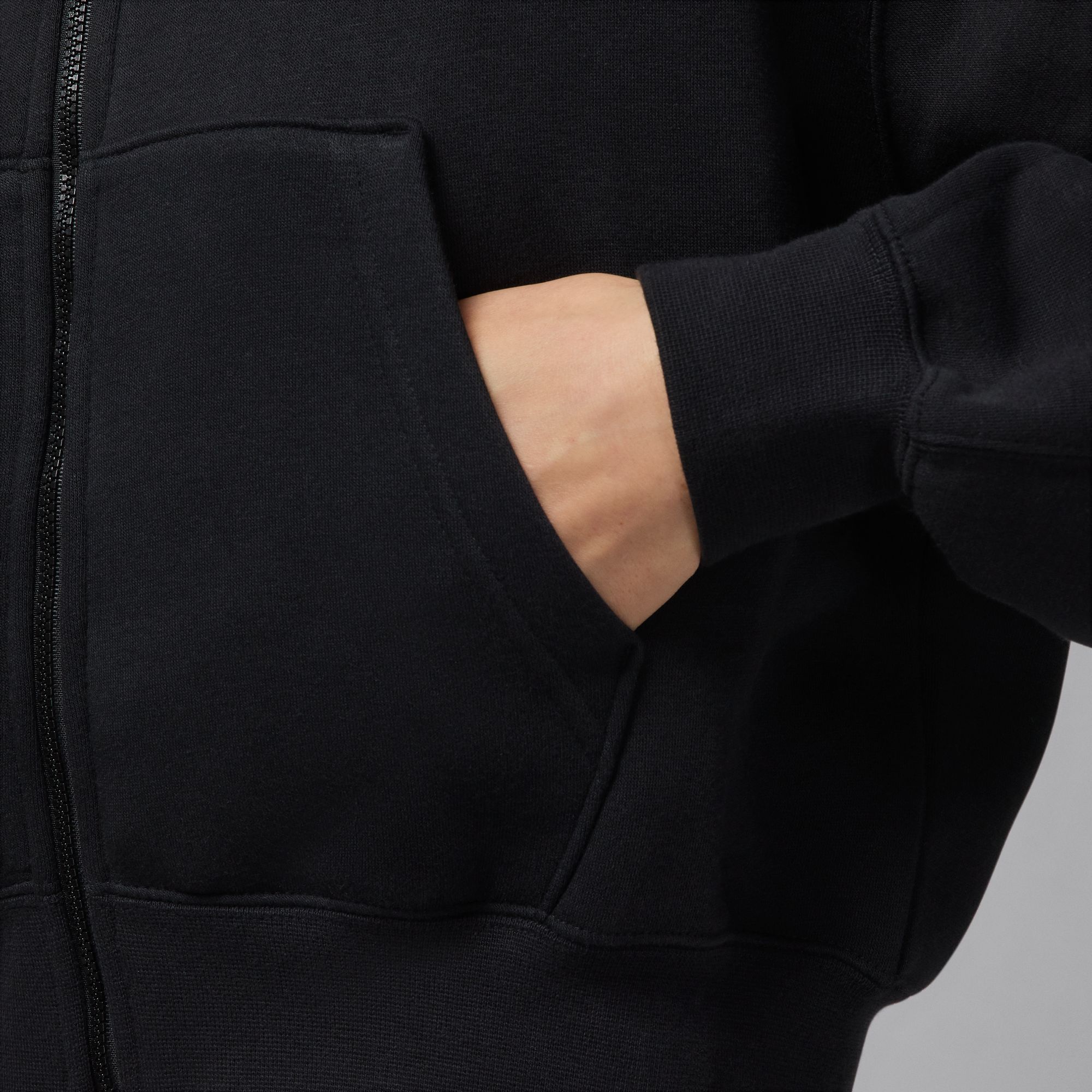 Толстовка Jordan Brooklyn Fleece Cropped Full-Zip (IH3351010) - фото