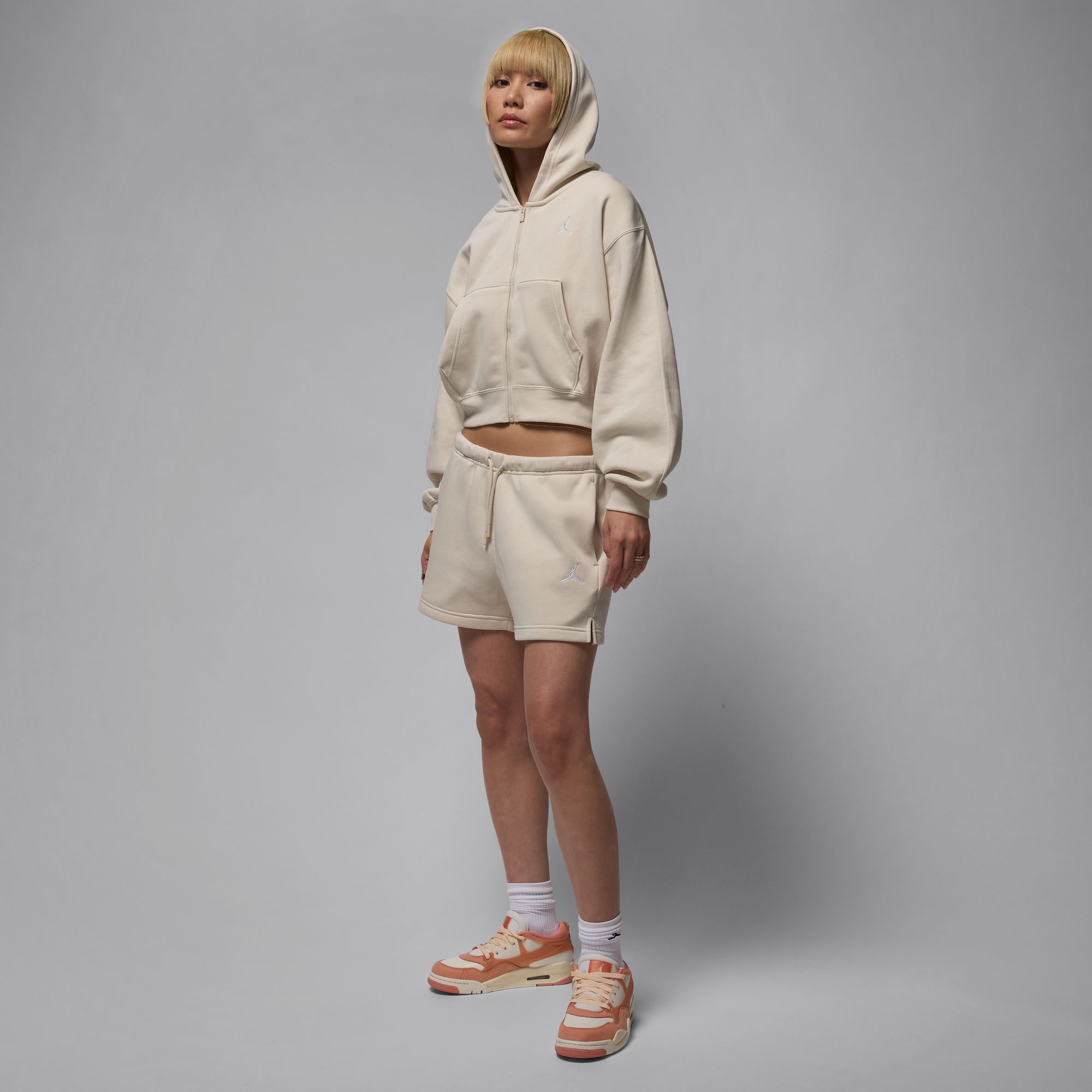 Толстовка Jordan Brooklyn Fleece Cropped Full-Zip (IH3351104) - фото