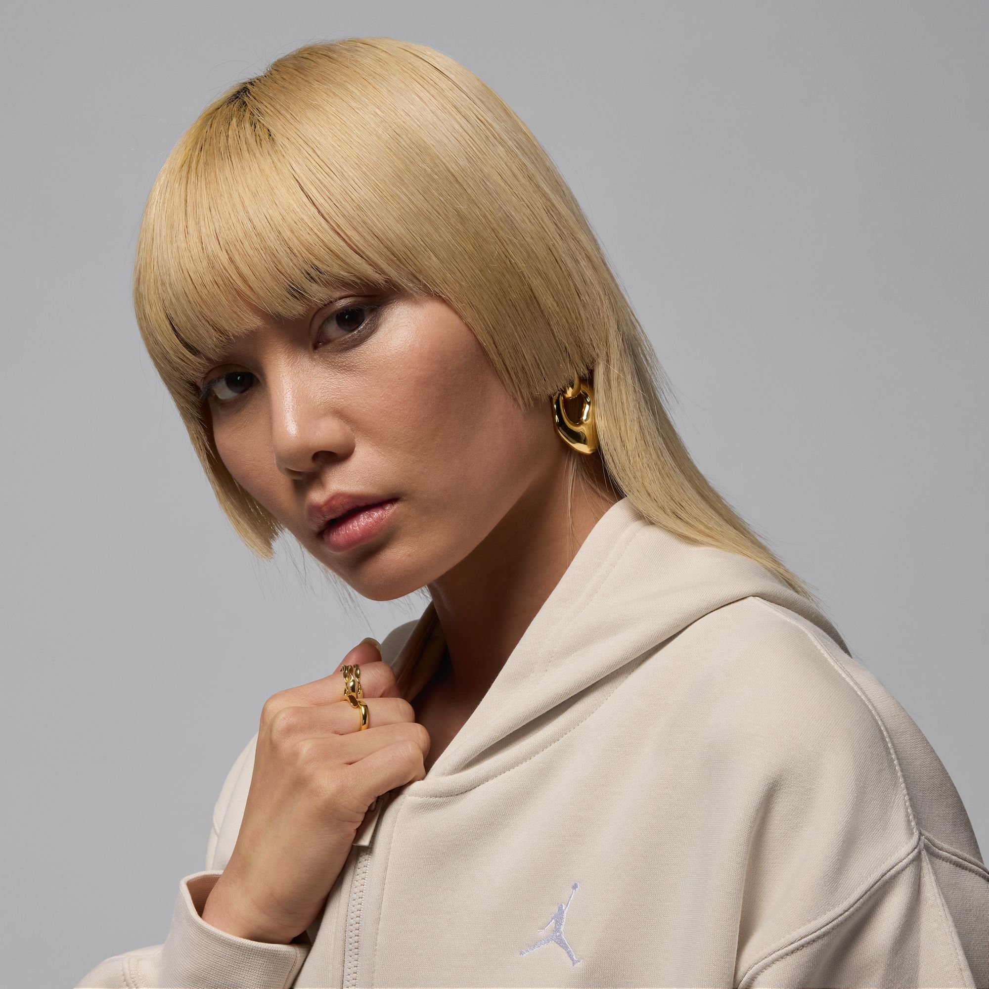 Толстовка Jordan Brooklyn Fleece Cropped Full-Zip (IH3351104) - фото