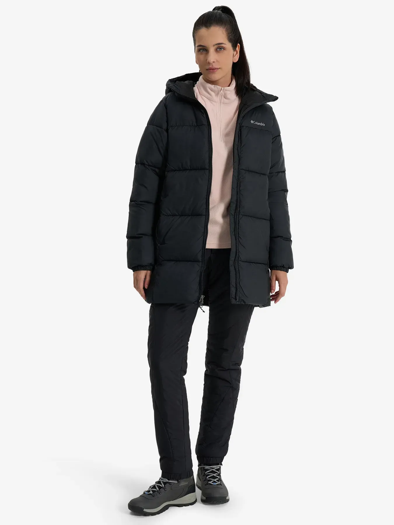 Куртка Columbia утеплена штучним пухом жiноча Puffect™ II Mid Hooded Jacket (2088471CLB-010) - фото