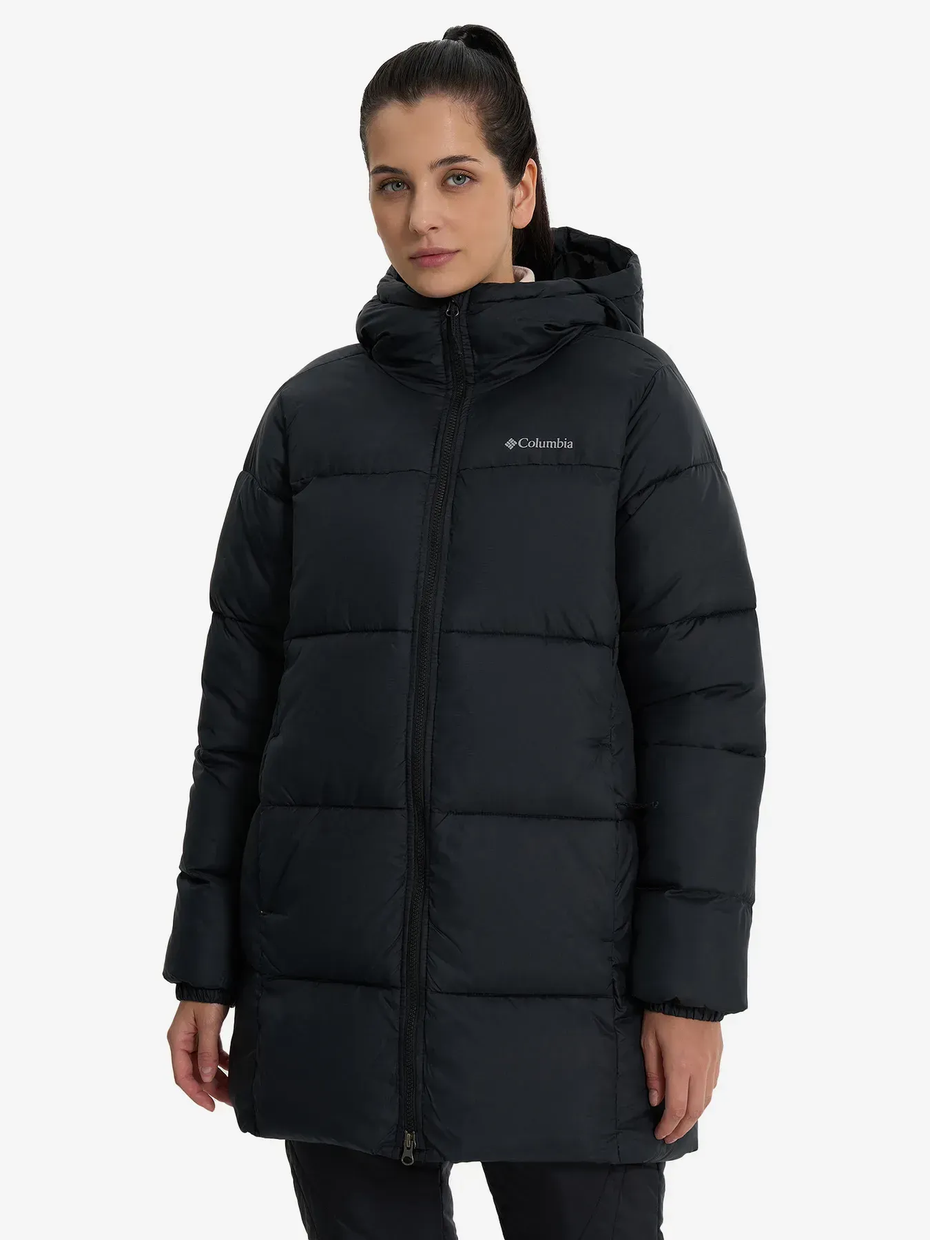 Куртка Columbia утеплена штучним пухом жiноча Puffect™ II Mid Hooded Jacket (2088471CLB-010) - фото