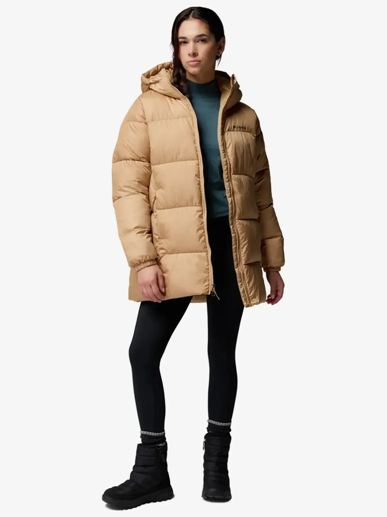 Куртка Columbia утеплена штучним пухом жiноча Puffect™ II Mid Hooded Jacket (2088471CLB-262) - фото