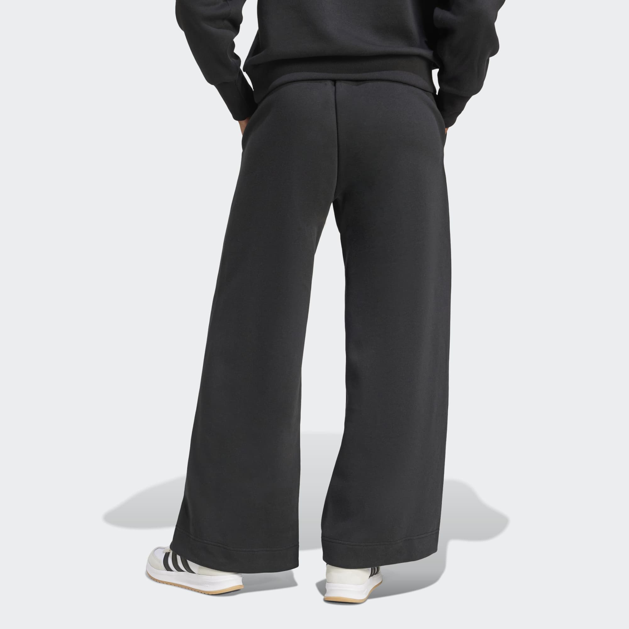 Штани Adidas ALL SZN Fleece Loose Wide-Leg (JJ1281) - фото