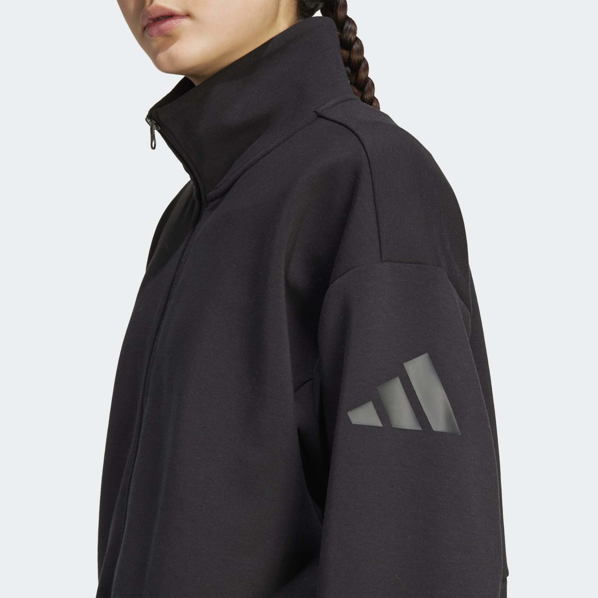 Толстовка Adidas ALL SZN Soft Lux Loose Full-Zip (JM1658) - фото
