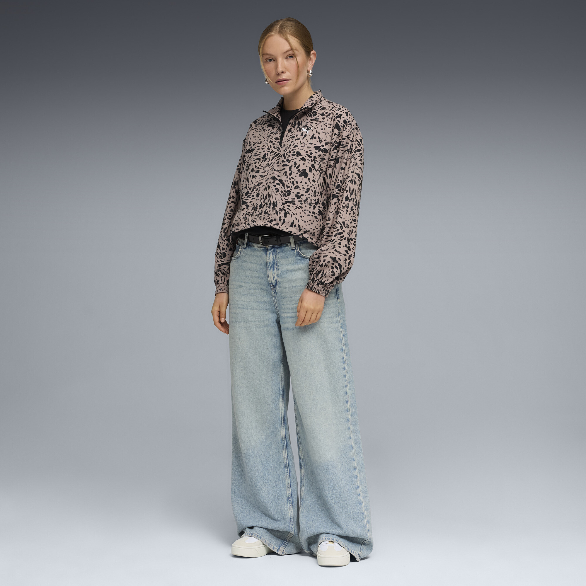 Олімпійка Puma Ess Animal Print Half-Zip (69246588) - фото