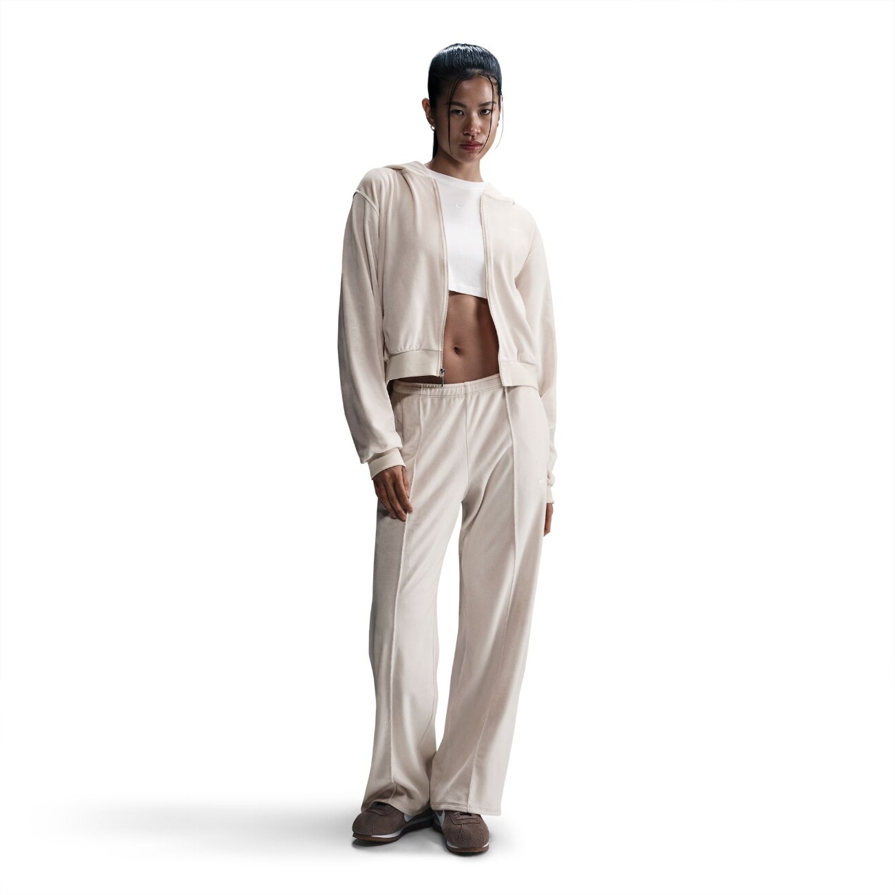 Толстовка Nike Sportswear Chill Knit Loose Velour Full-Zip (HJ0954104) - фото