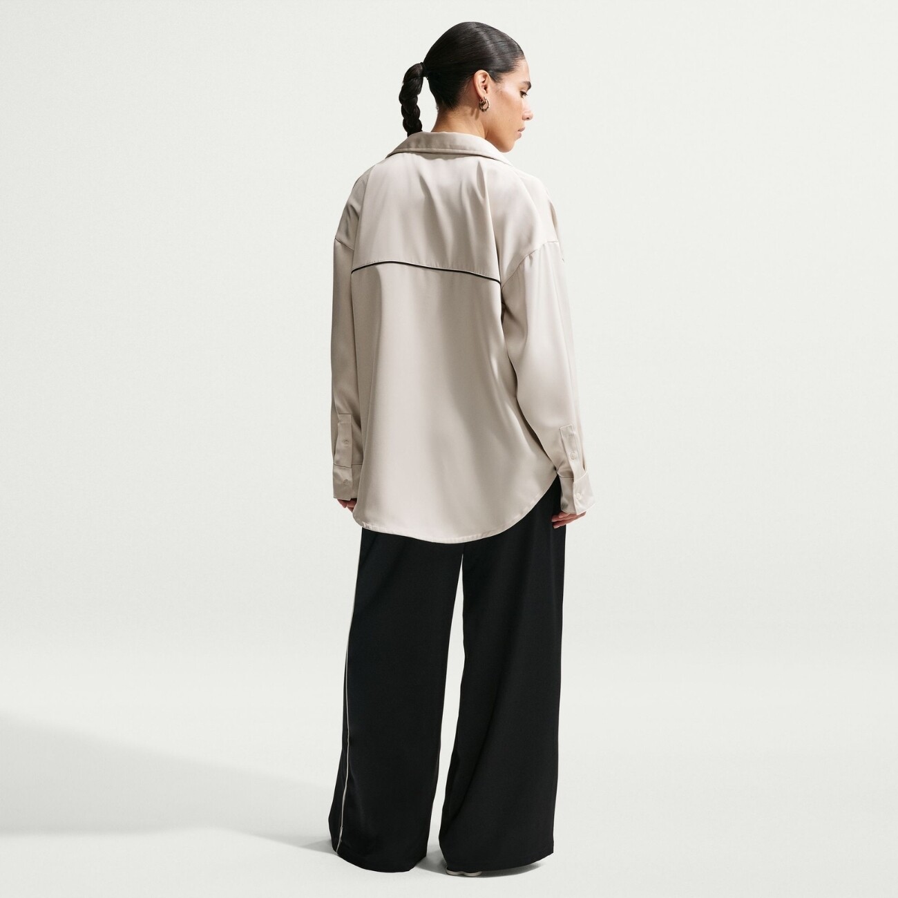 Сорочка Nike Sportswear Oversized Satin Long-Sleeve (IM0575072) - фото