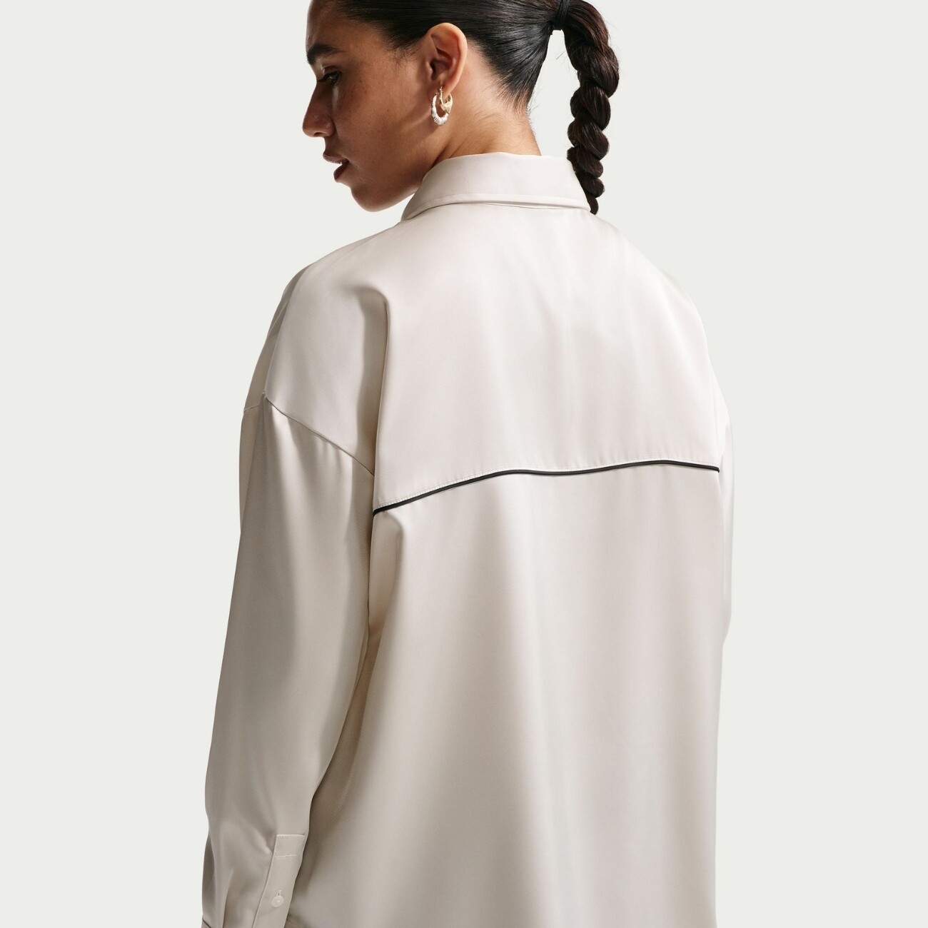 Сорочка Nike Sportswear Oversized Satin Long-Sleeve (IM0575072) - фото