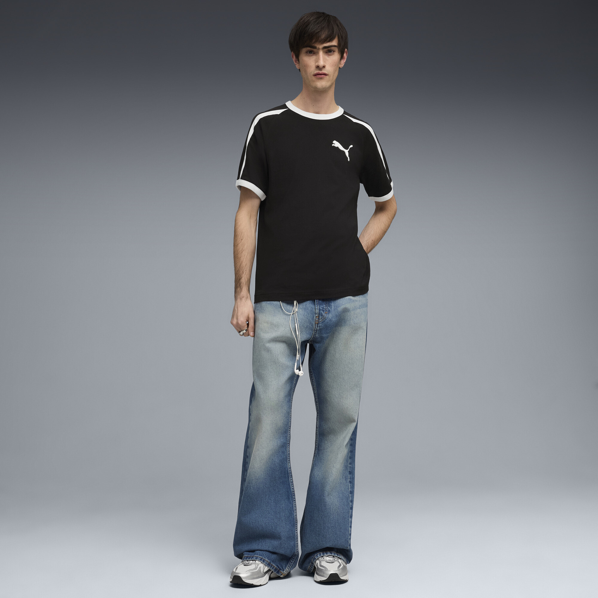 Футболка Puma T7 Big Cat Ringer (63524201) - фото