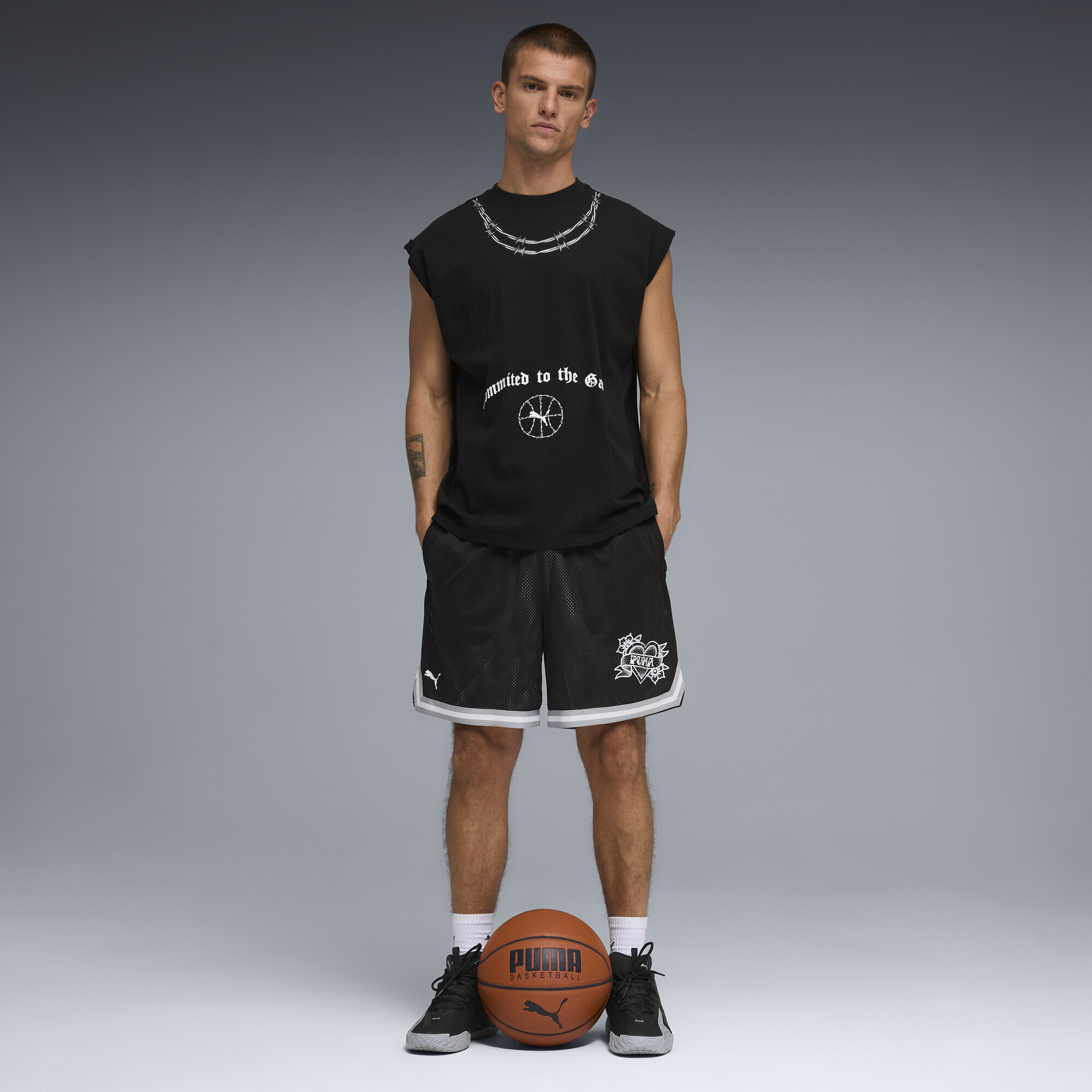 Футболка Puma Swish N' Ink Oversized Cut Off (63466301) - фото