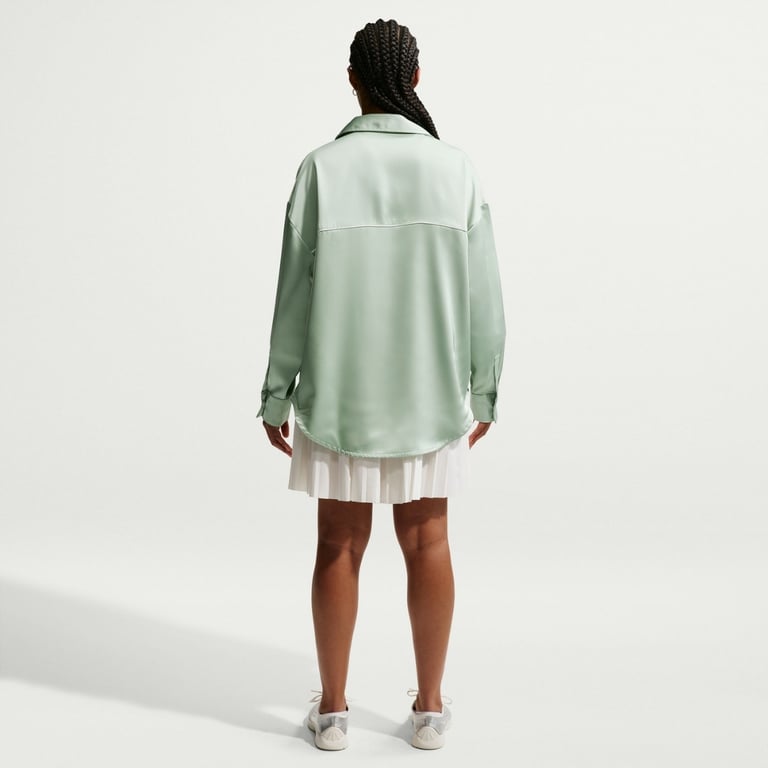 Сорочка Nike Sportswear Oversized Satin Long-Sleeve (IM0575006) - фото