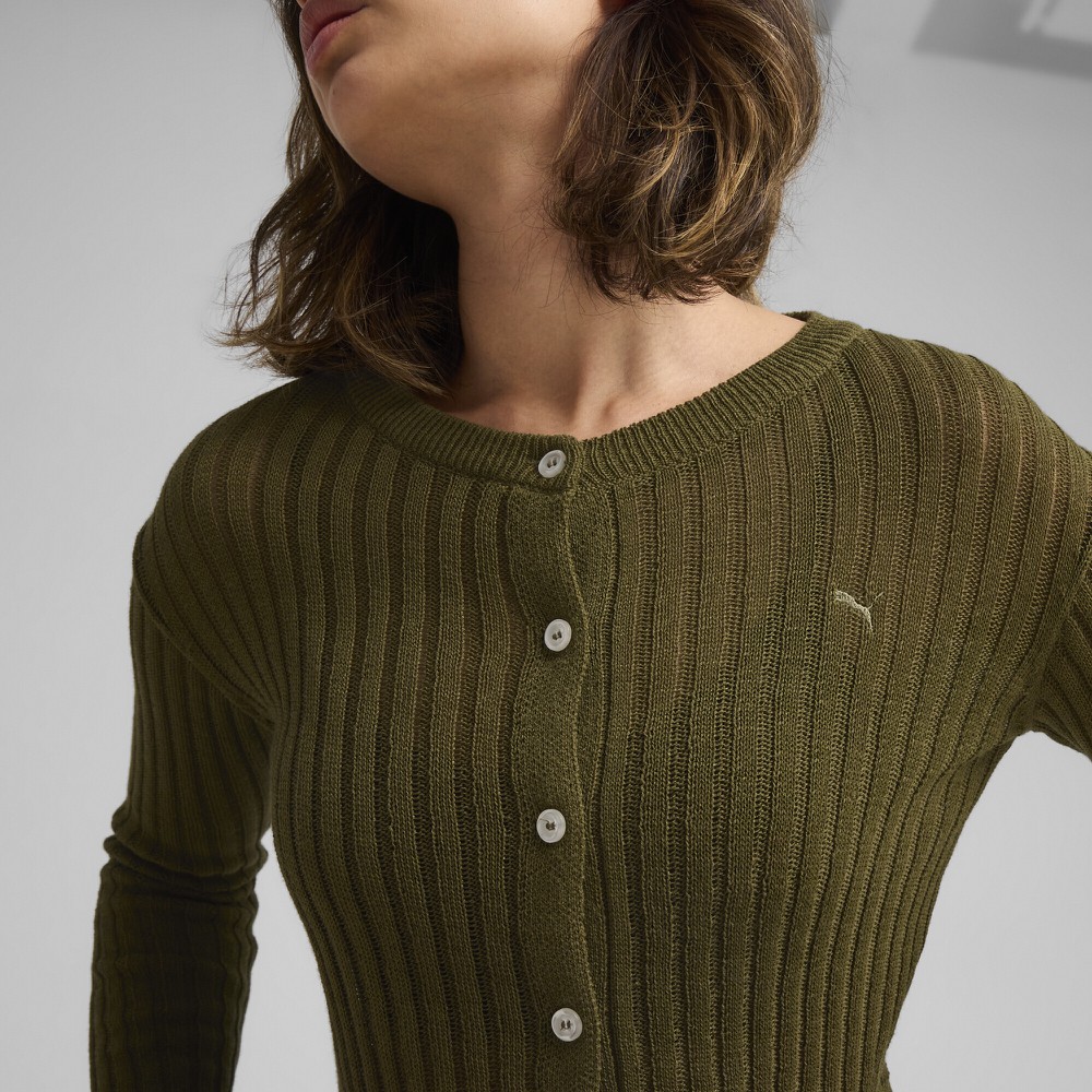 Кардиган Puma YONA Long Sleeve Knit Top (62938385) - фото