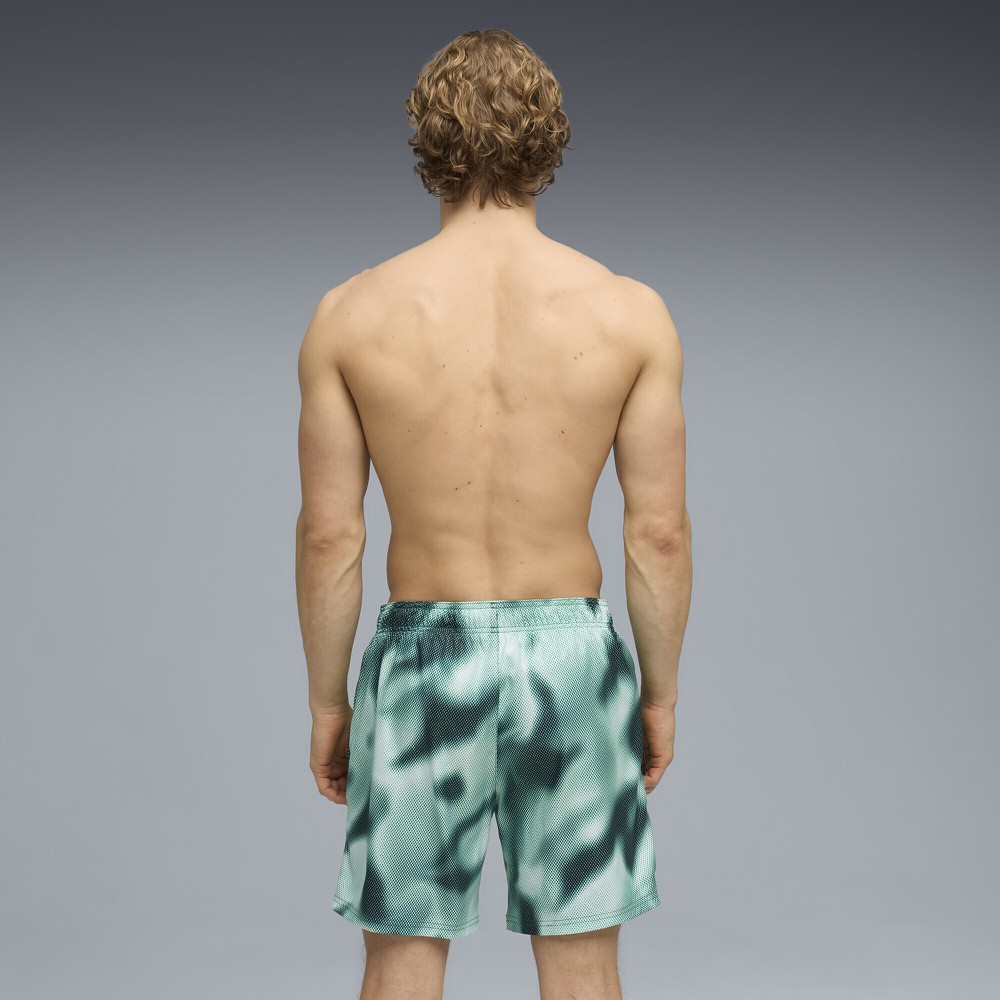 Шорти Puma Swim Printed Rasterized Mid Shorts (701237074002) - фото