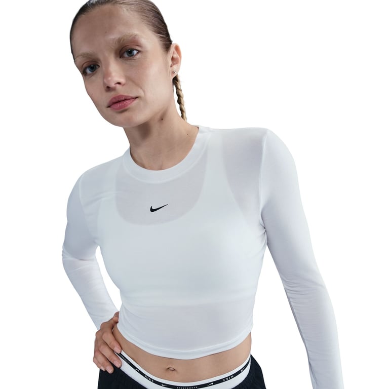 Футболка Nike Sportswear Chill Knit Long-Sleeve Cropped (HF5322102) - фото