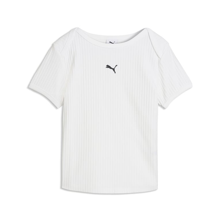 Футболка Puma Ess Ribbed Slim (63666602) - фото