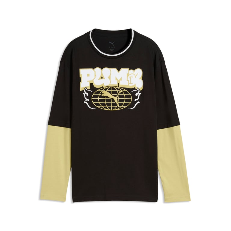 Футболка Puma Mid 90S Relaxed Layered Longsleeve (69466201) - фото