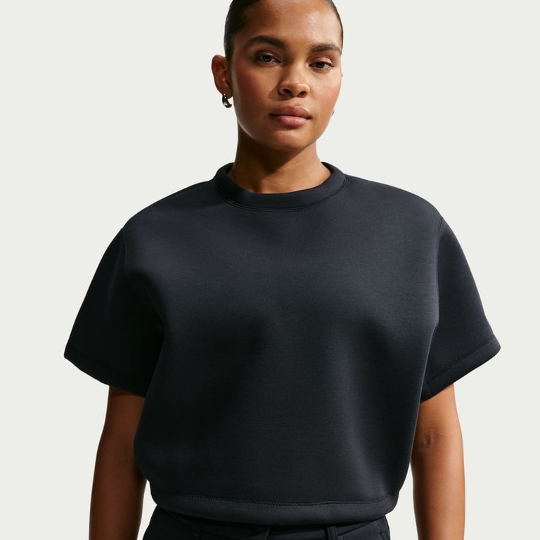 Футболка Nike Pregame Fleece Oversized Mod-Cropped (IM8179010) - фото