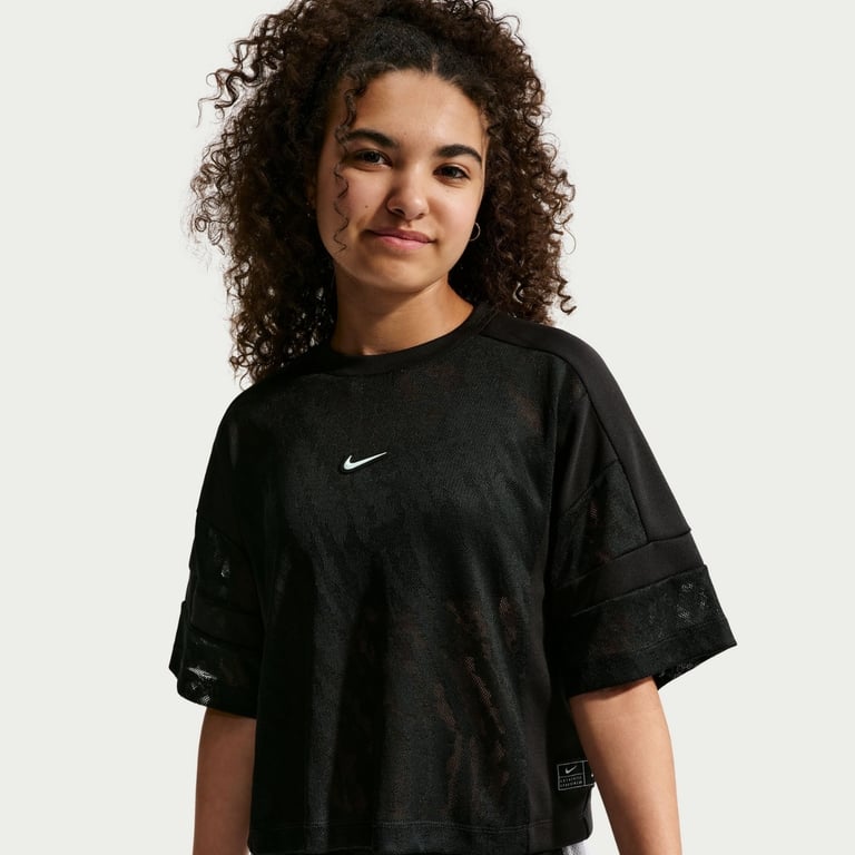 Футболка Nike Sportswear Mesh Cover-Up Dance Top (IQ0576010) - фото